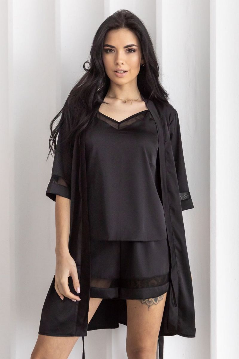 Комплект для дома с сорочкой Кx1090п black