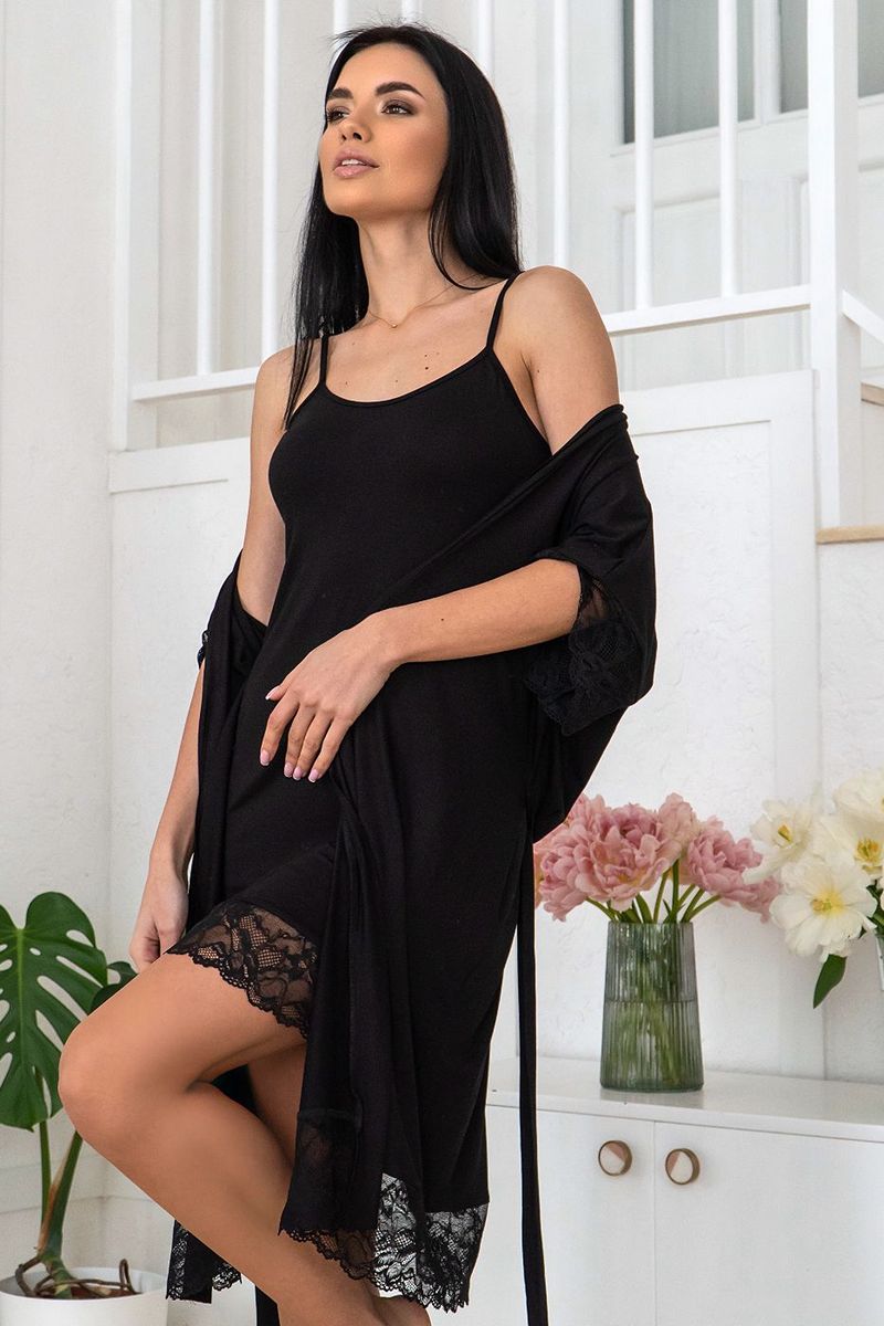 Комплект для дома из вискозы Кч1210Н black