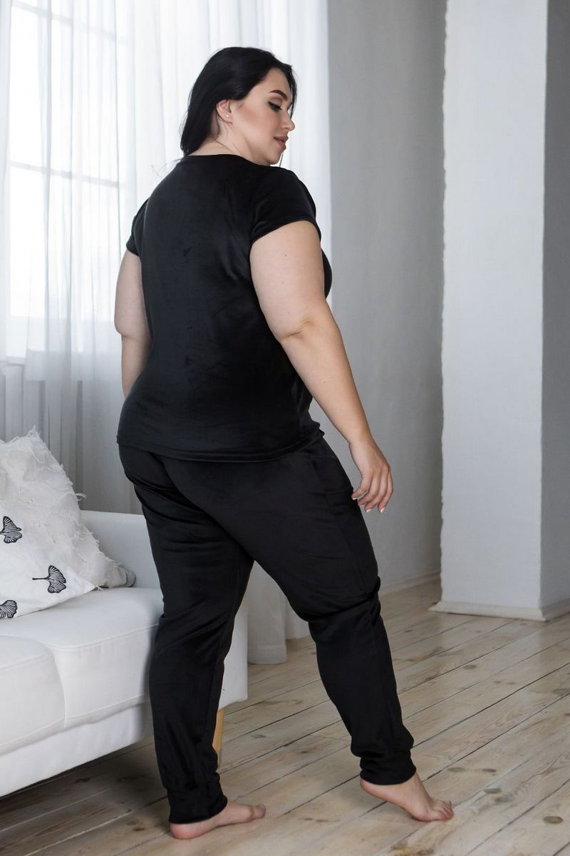 Велюровый комплект для дома Кч1580 black