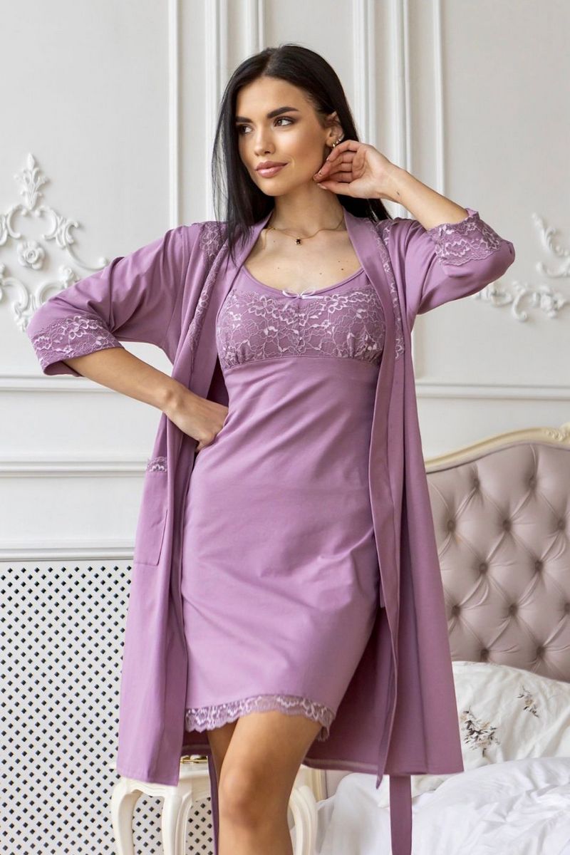 Комплект для дому з мереживом КФ1001н lilac