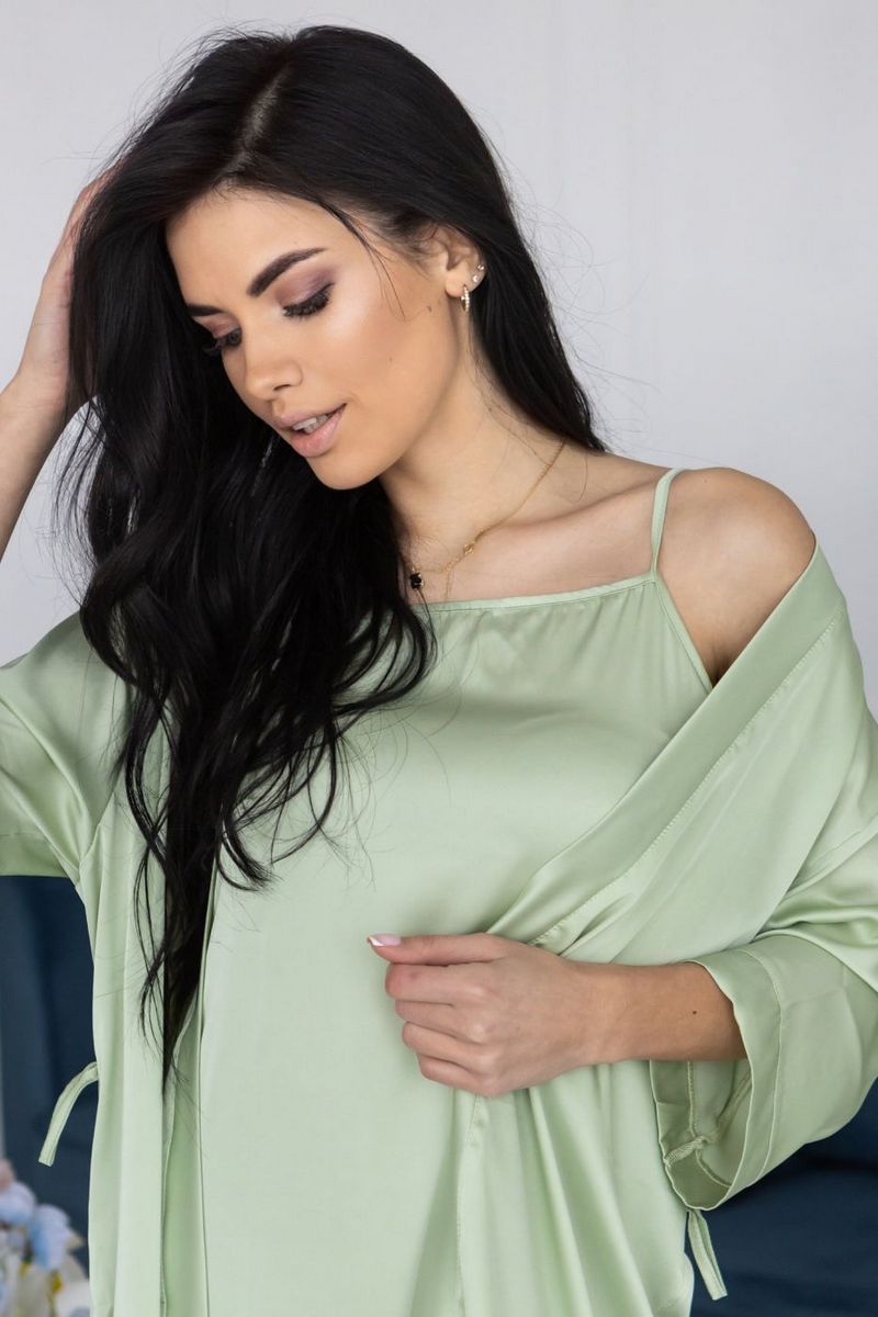 Комплект для дома с сорочкой Кф1021н pistachio