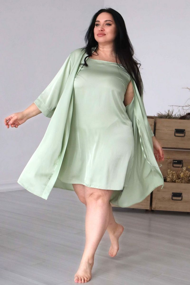 Комплект для дома с сорочкой Кф1021н pistachio