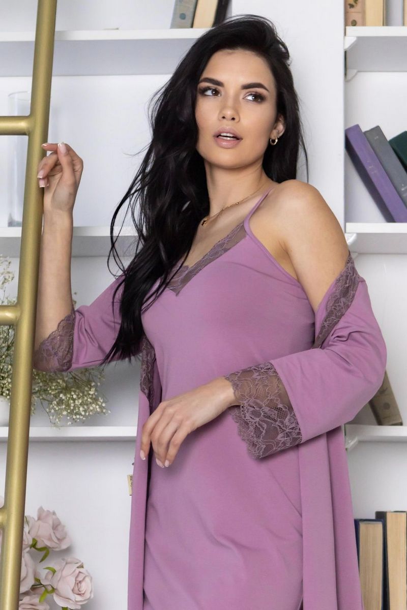 Комплект для дома с кружевом Кф1111н violet