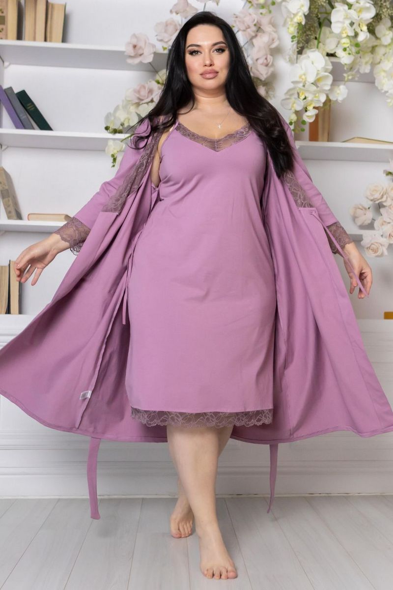 Комплект для дома с кружевом Кф1111н violet