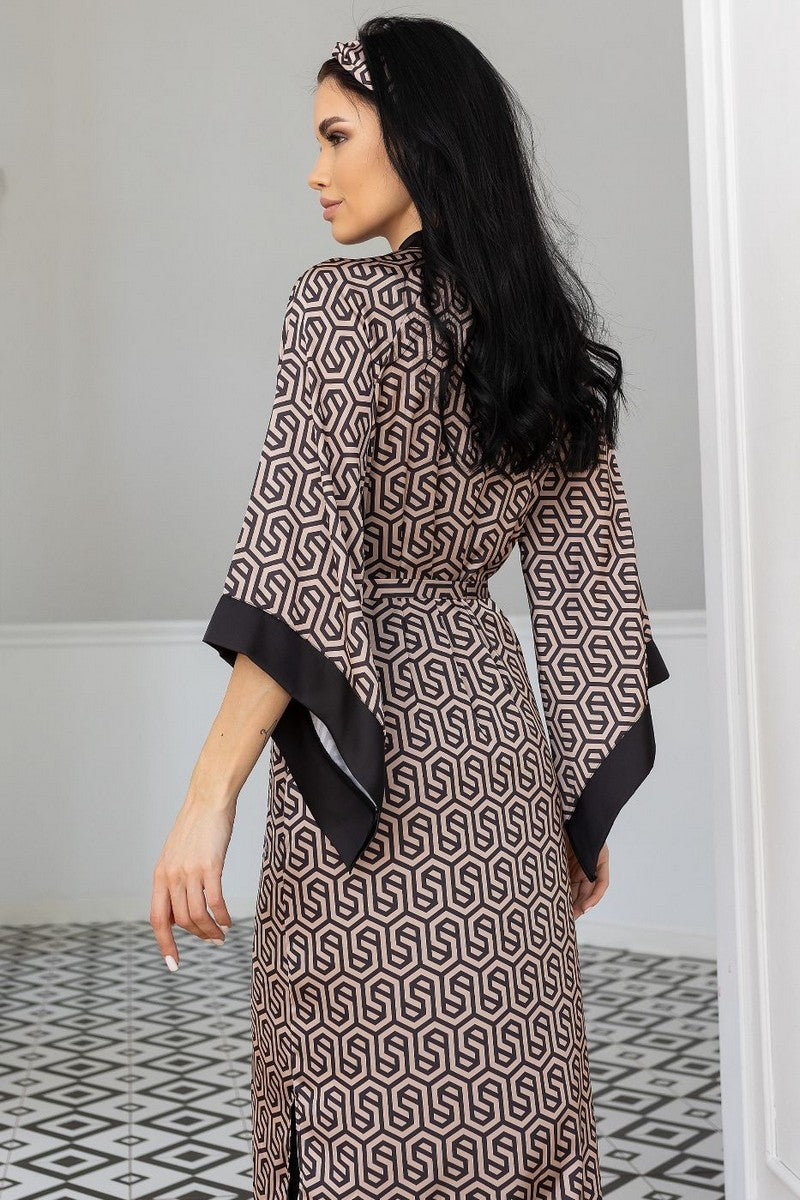 Шелковый комплект для дома Кг199н graphit/print