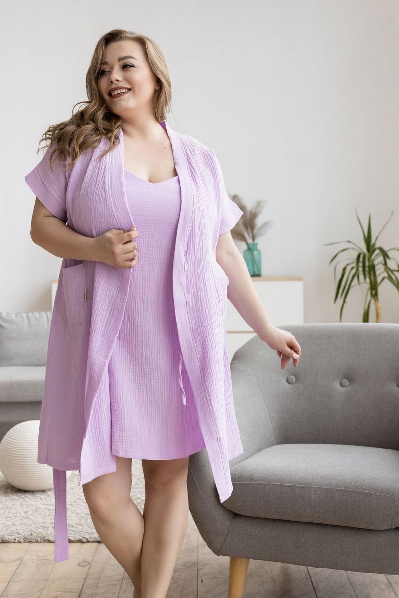 Комплект для дома из муслина Кл1807н lavender