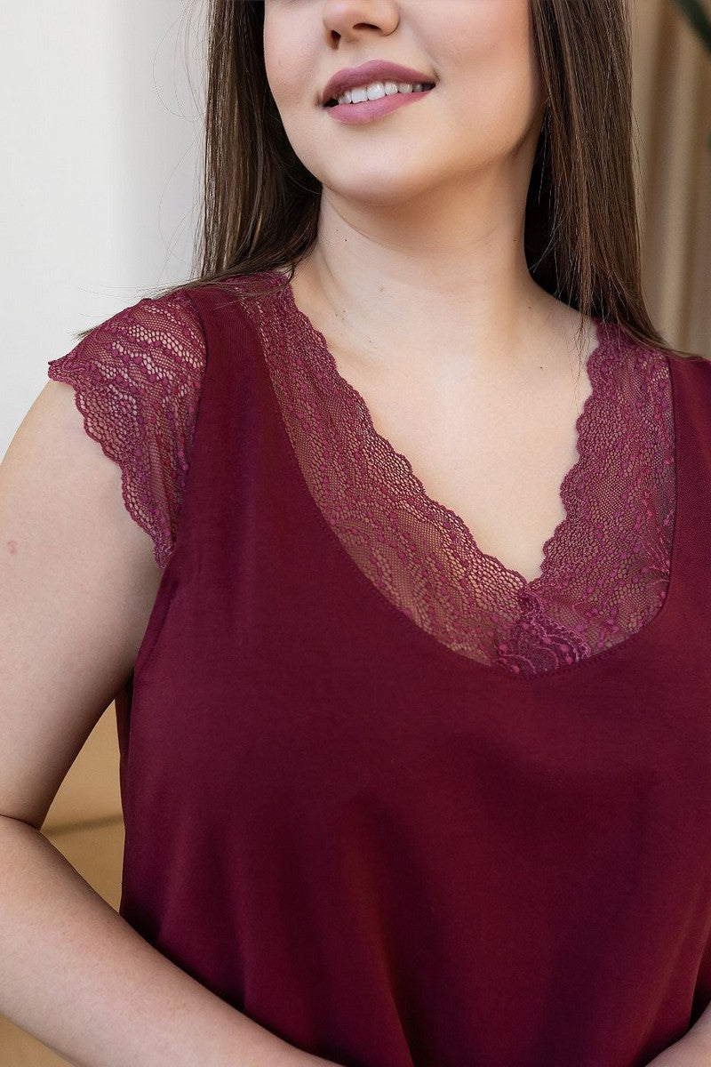 Хлопковый комплект для дома Км1110н marsala