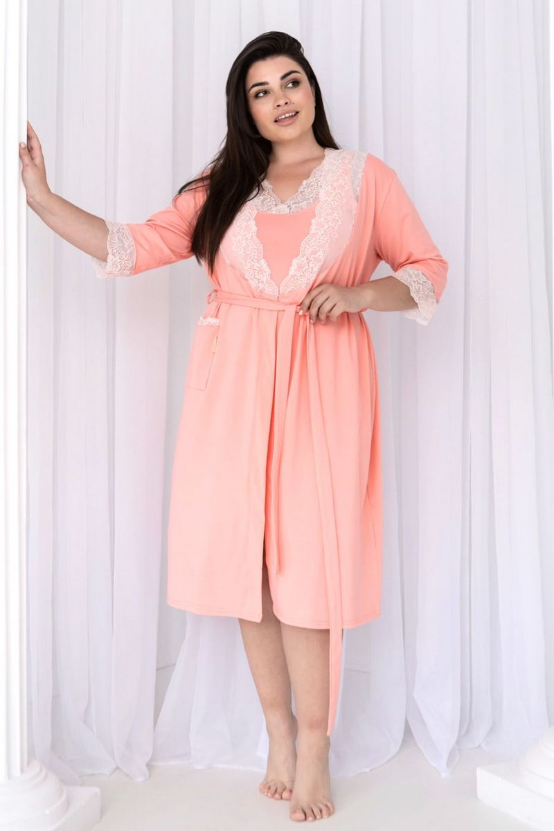 Комплект для дома с кружевом Кп1110н peach