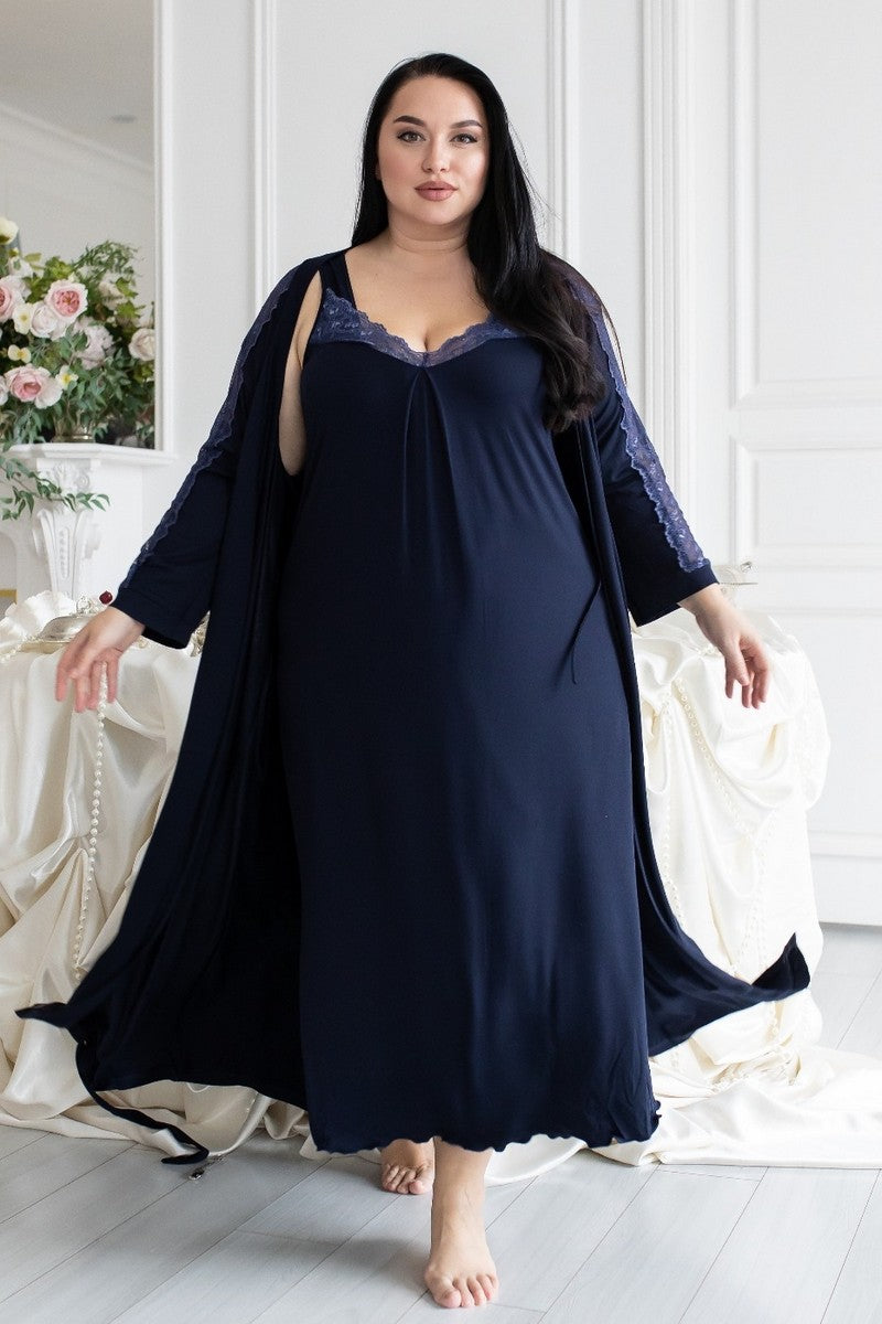 Домашний комплект с халатом Кс1230н blue