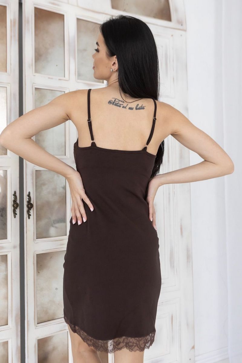 Комплект для дома с кружевом Кш1001н chocolate