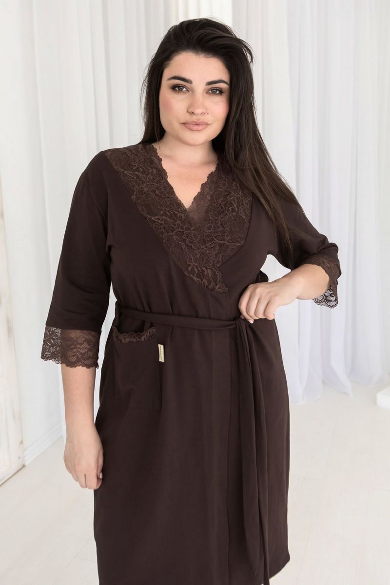 Комплект для дома с кружевом Кш1110н chocolate