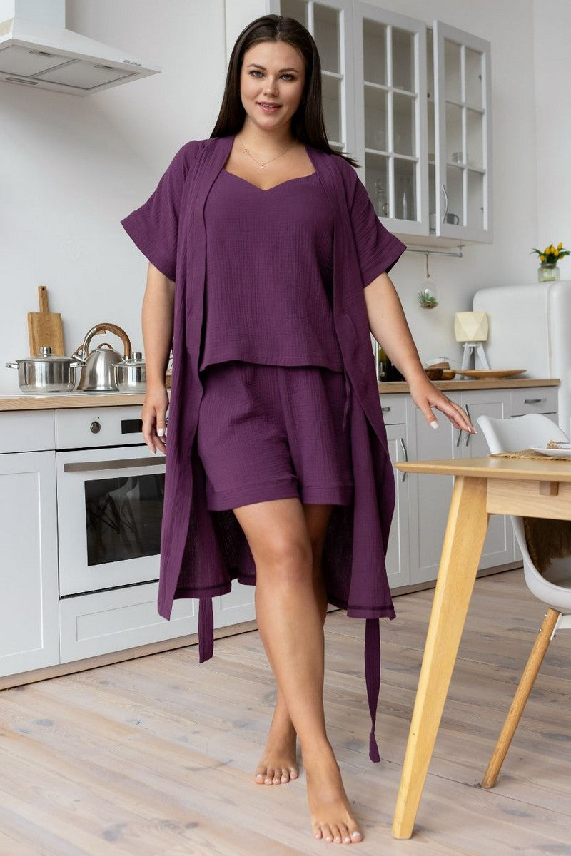 Комплект для дома из муслина Ксл1808п plum