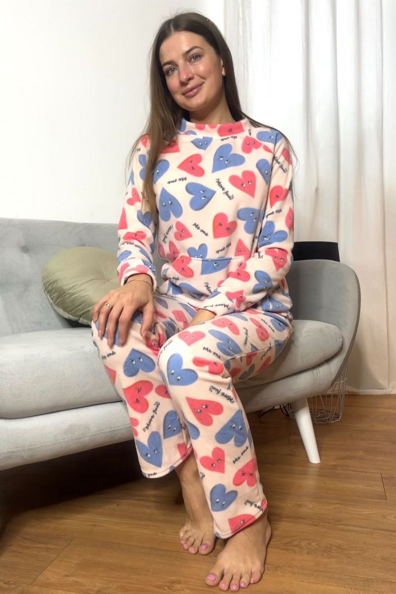 Флисовый домашний комплект П1701 milk