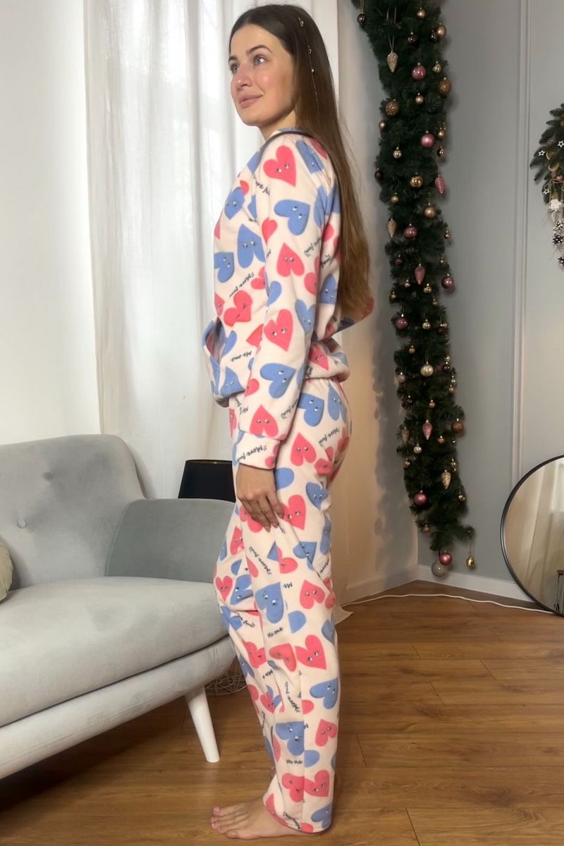 Флисовый домашний комплект П1701 milk