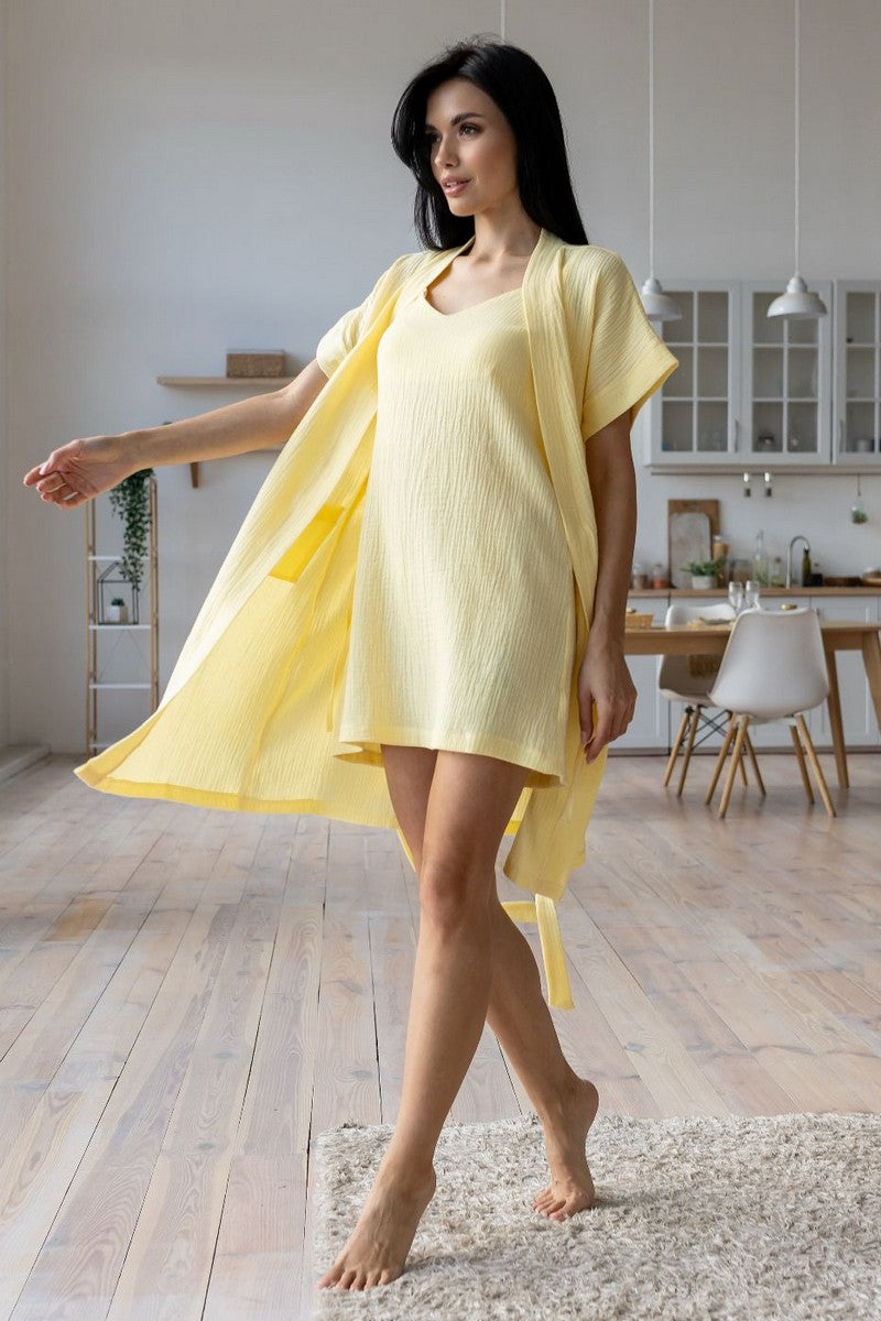 Комплект для дома из муслина Кж1807н yellow