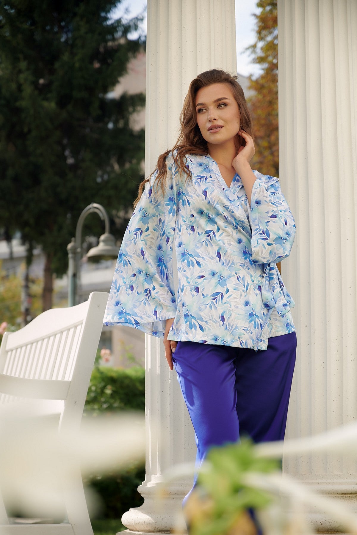 Комплект для дома с прнитом 2706 white/navy