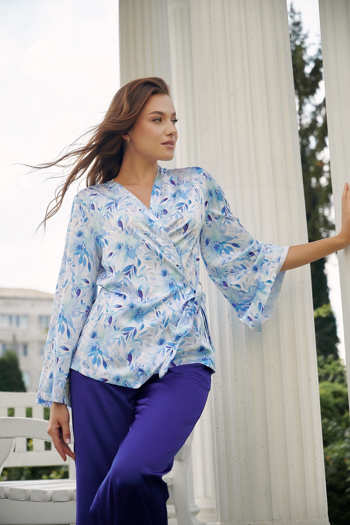 Комплект для дома с прнитом 2706 white/navy