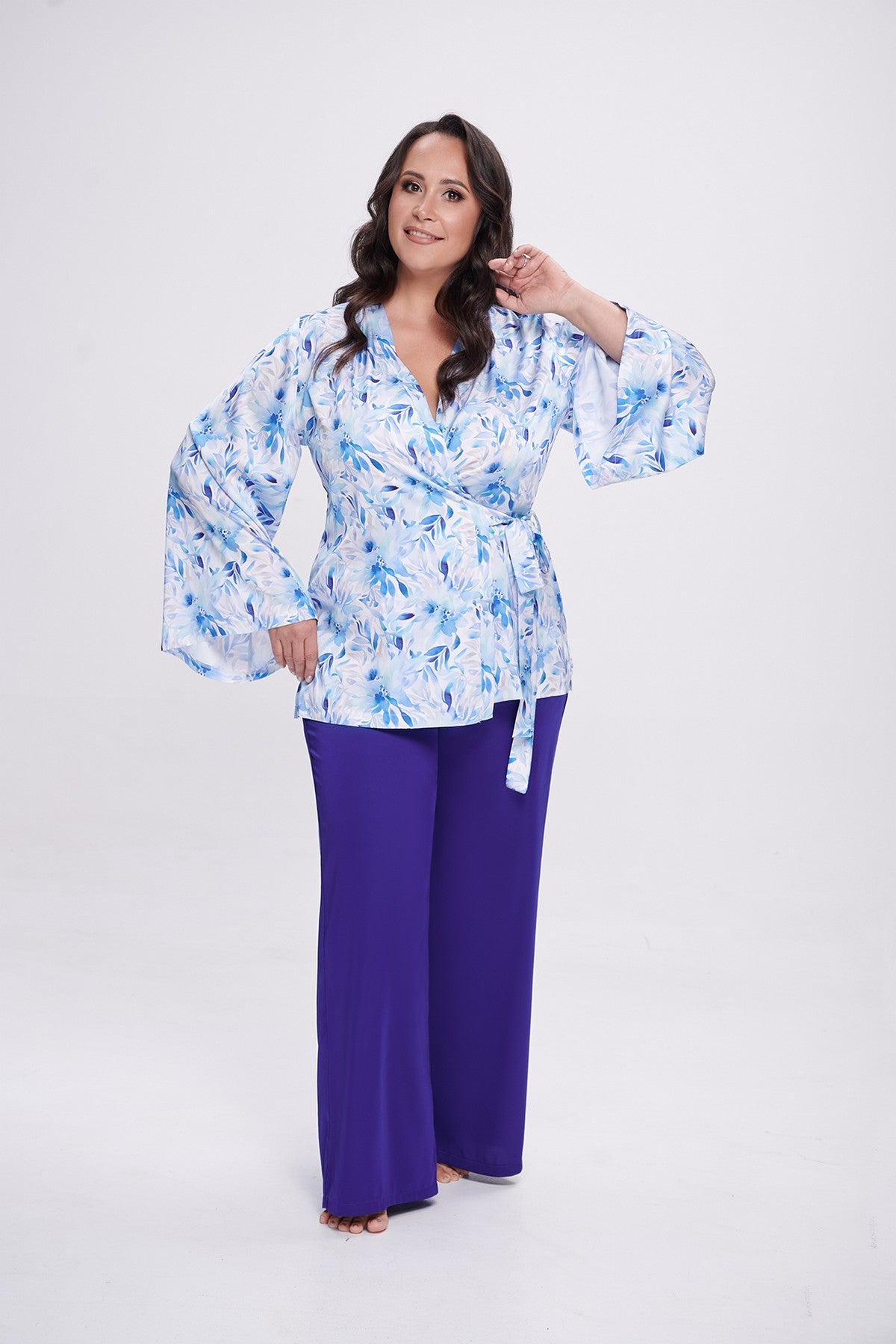 Комплект для дома с принтом 2706 white/navy