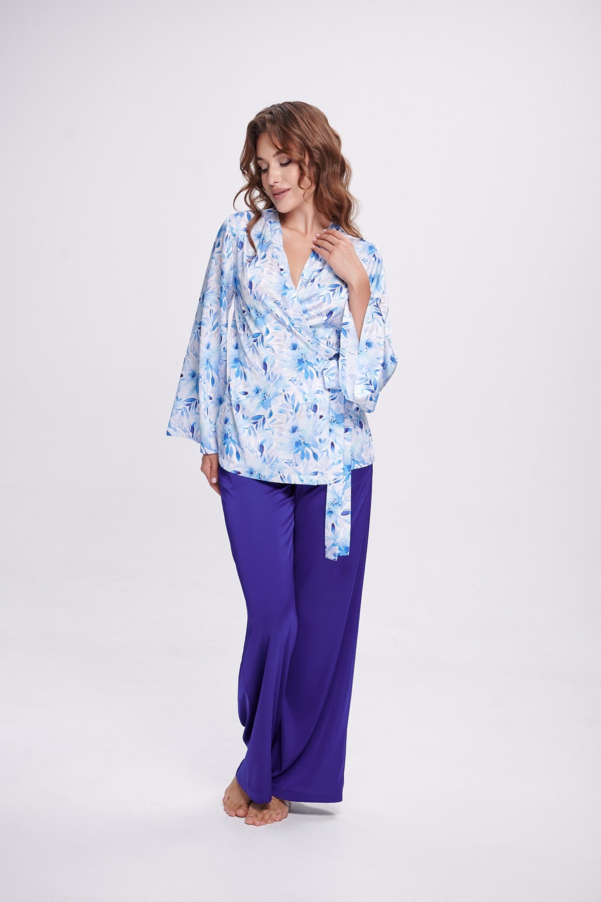 Комплект для дома с принтом 2706 white/navy