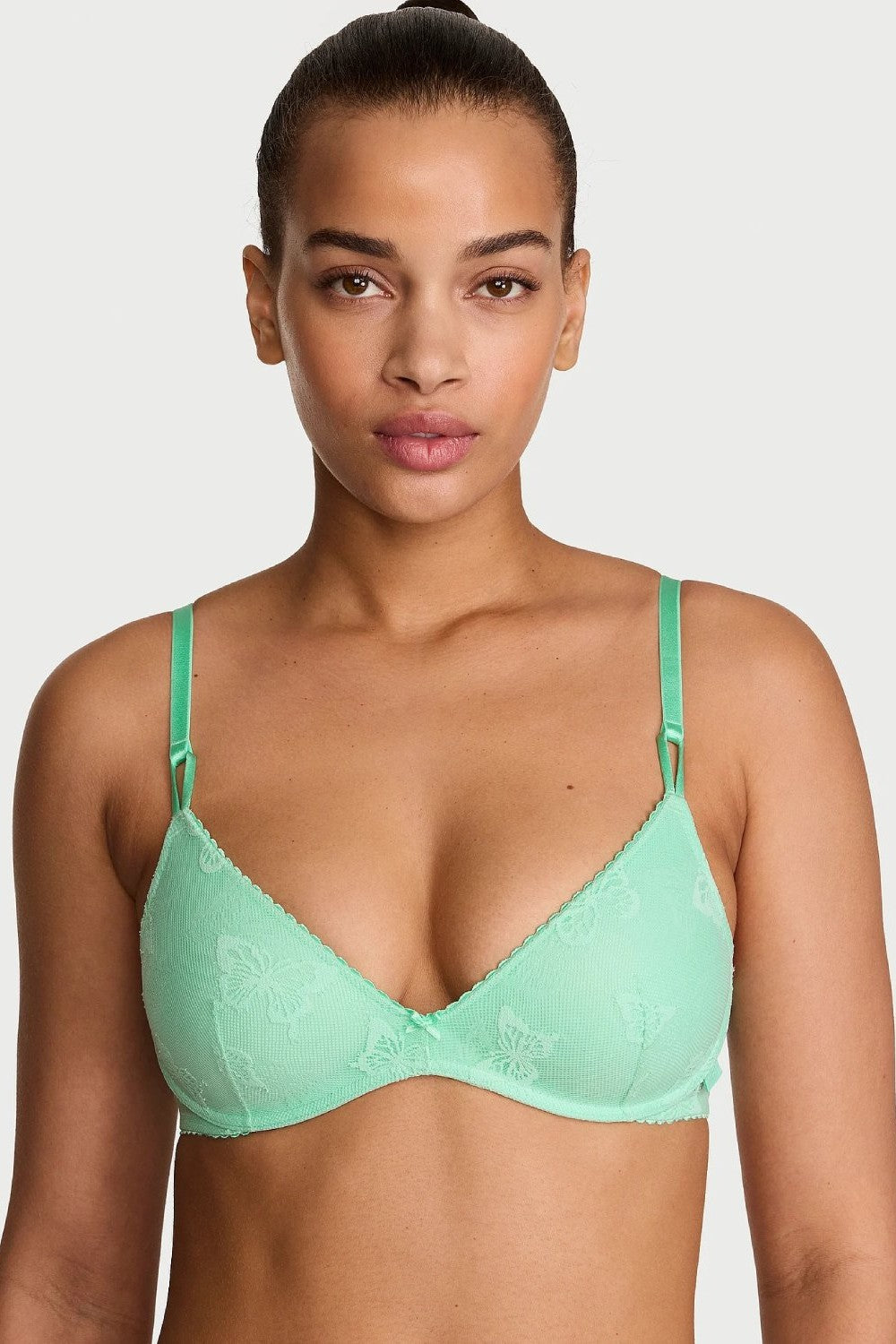 Мереживний комплект 104442789 green Victoria`s Secret