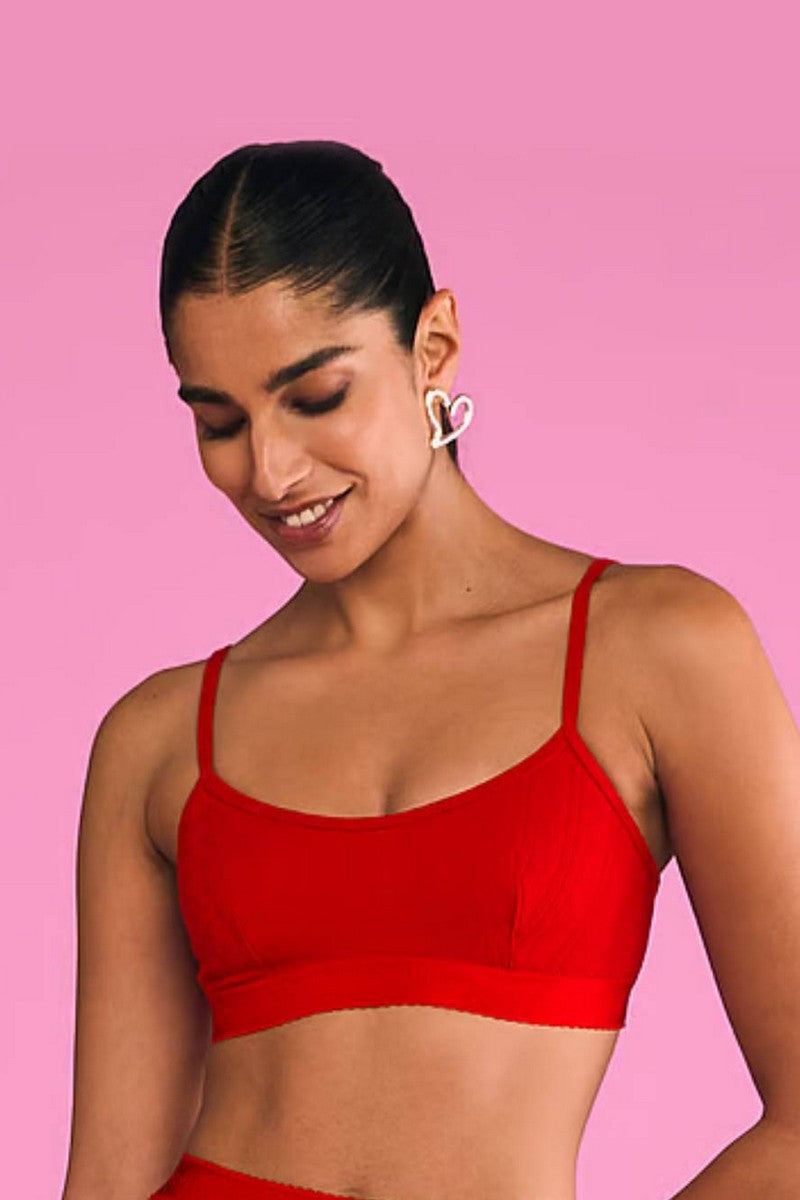 Комплект белья с сердечками 119829068 red