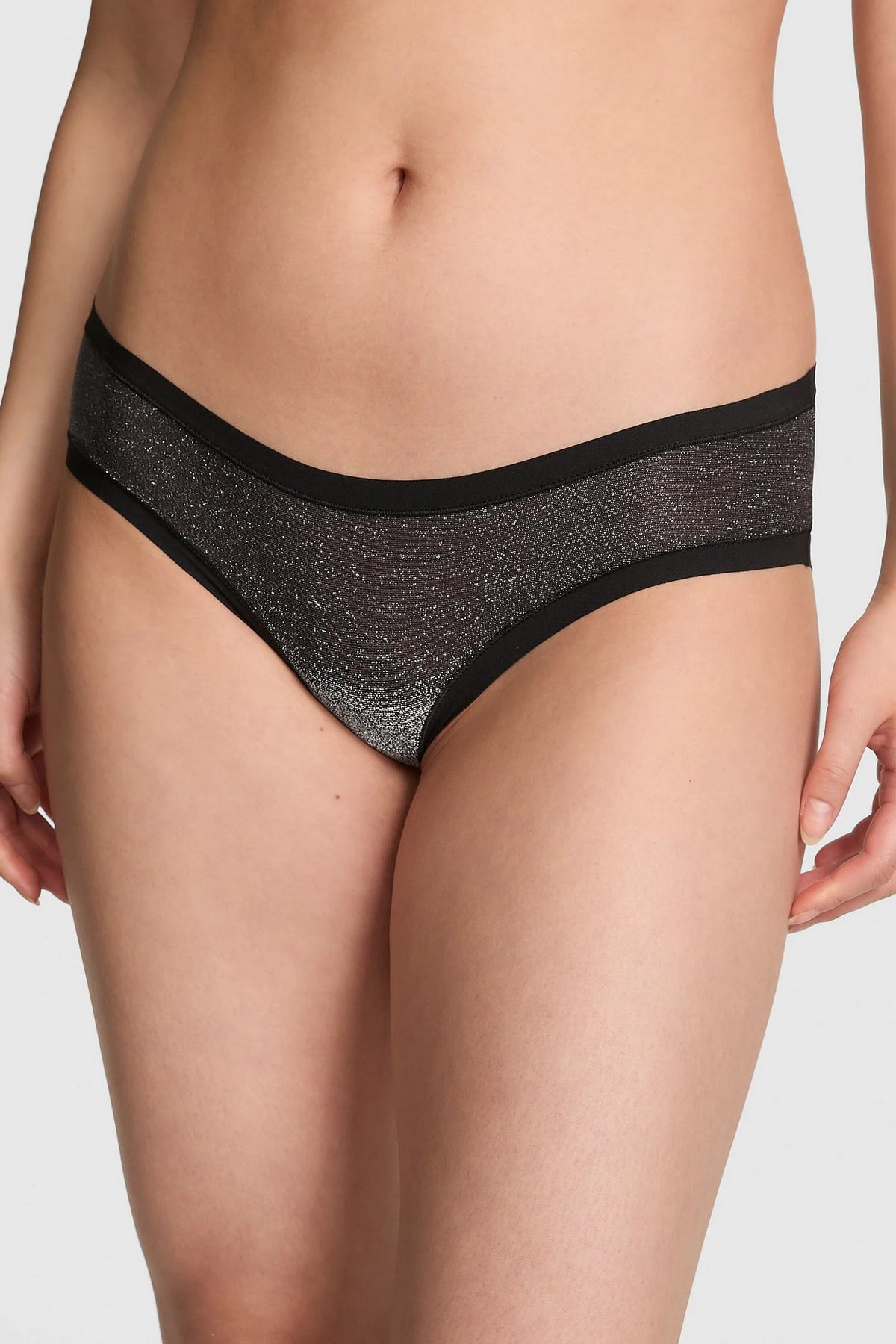 Комплект білизни з люрексом 170553197 black Victoria`s Secret трусики