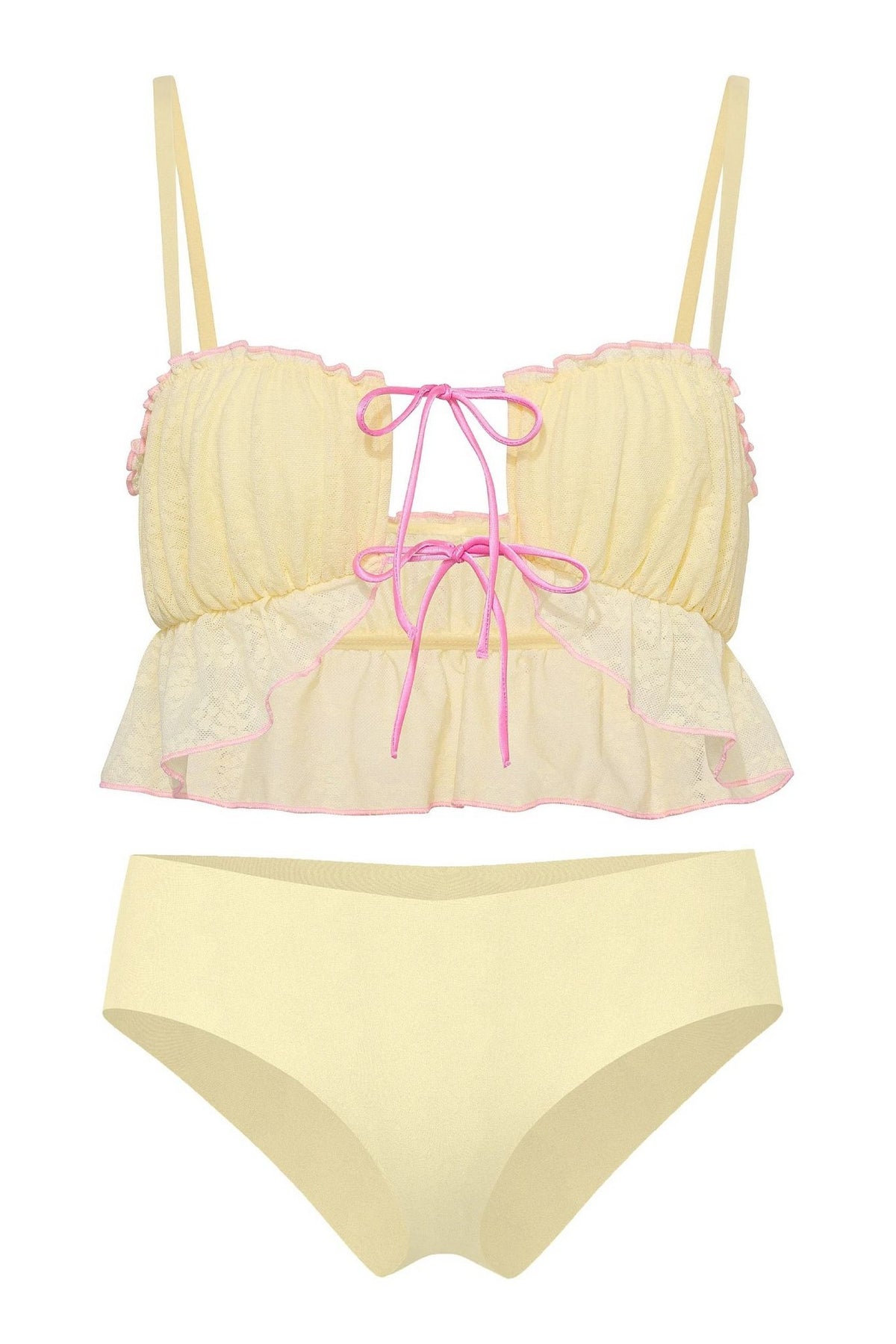 Комплект білизни 18255293 yellow Victoria`s Secret