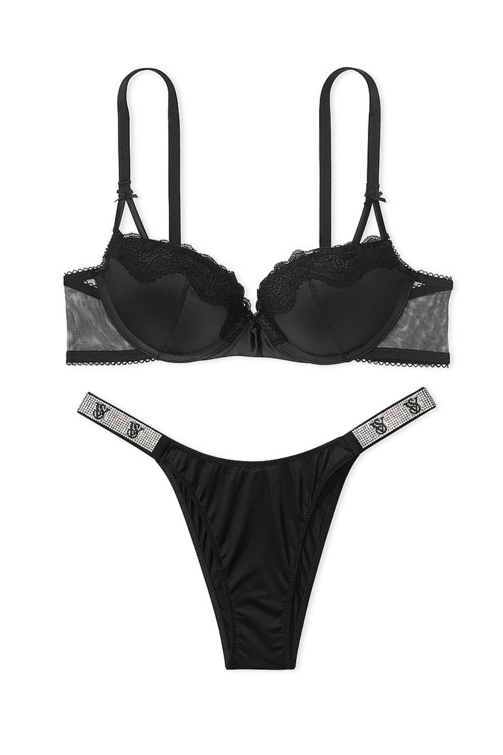 Комплект белья пуш-ап 195437122 black