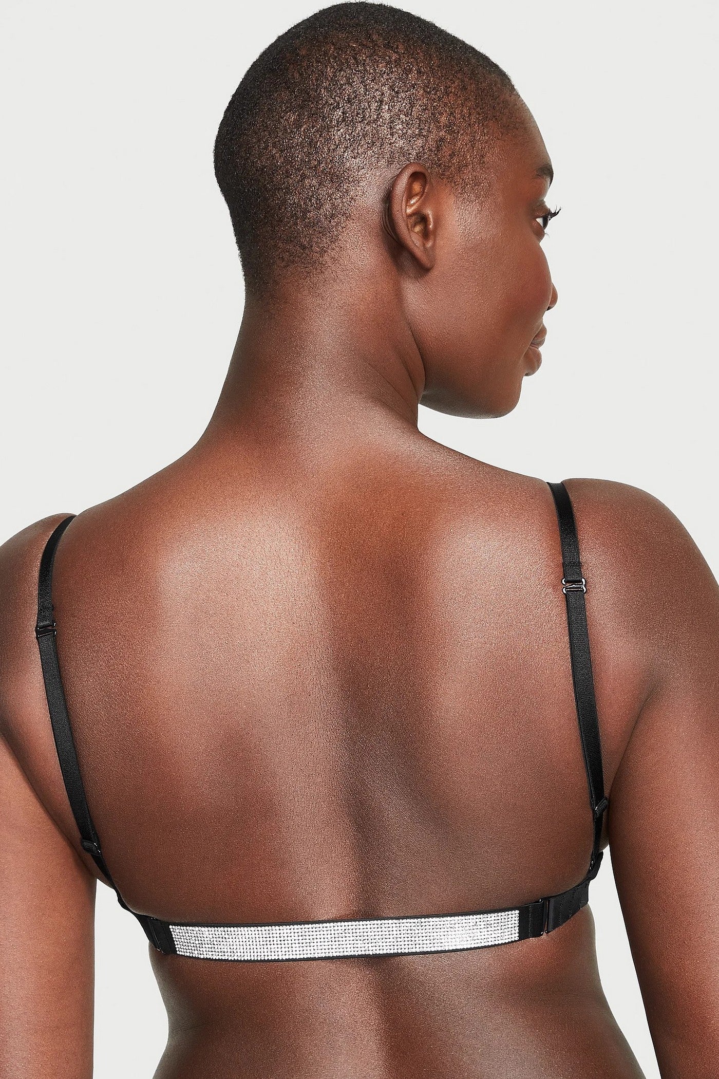 Комплект білизни зі стразами 213974813 black