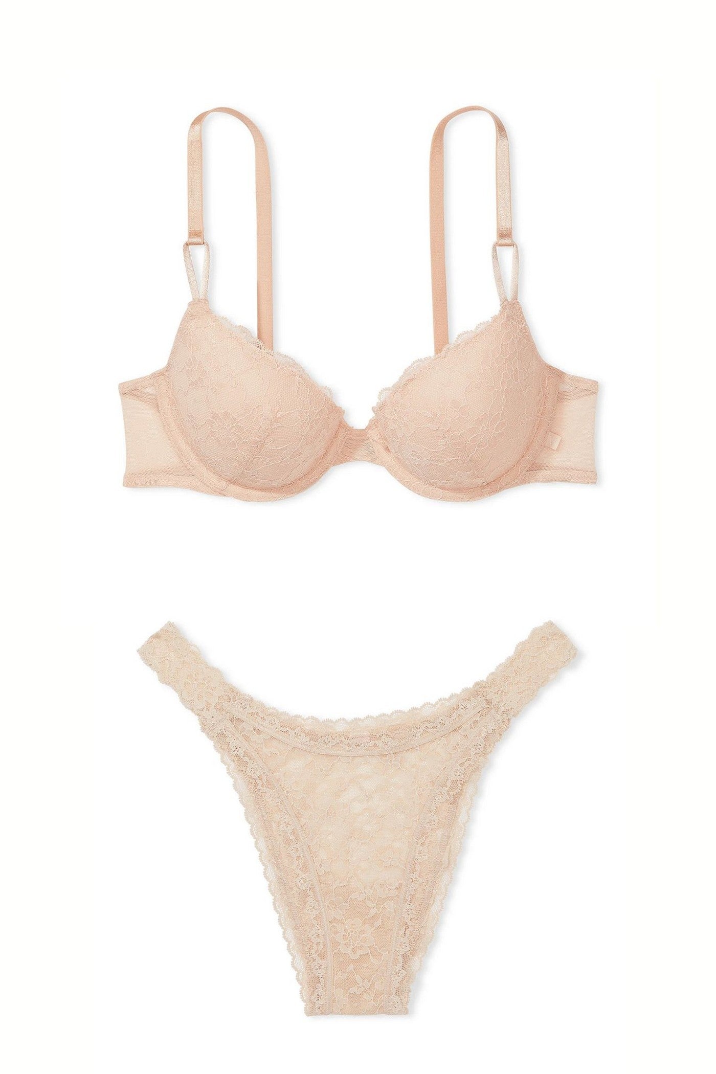 Кружевной комплект 218249890 beige