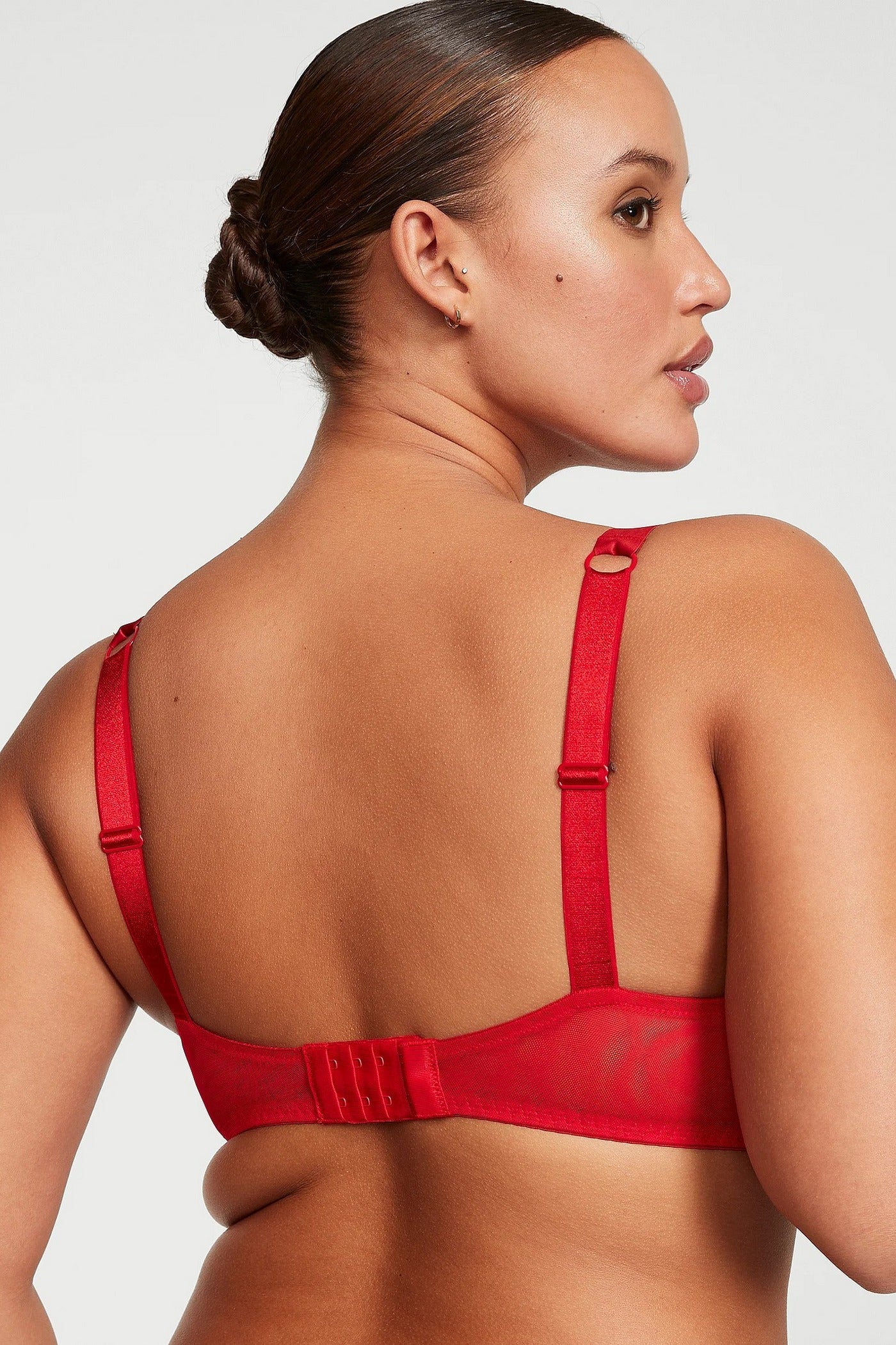 Комплект со стразами + чулки 224367634 red