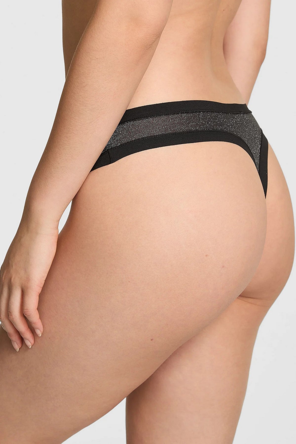 Комплект білизни з люрексом 268520431 black Victoria`s Secret трусики