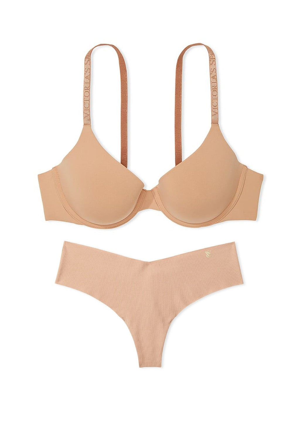 Гладкий комплект 282224654 beige Victoria`s Secret