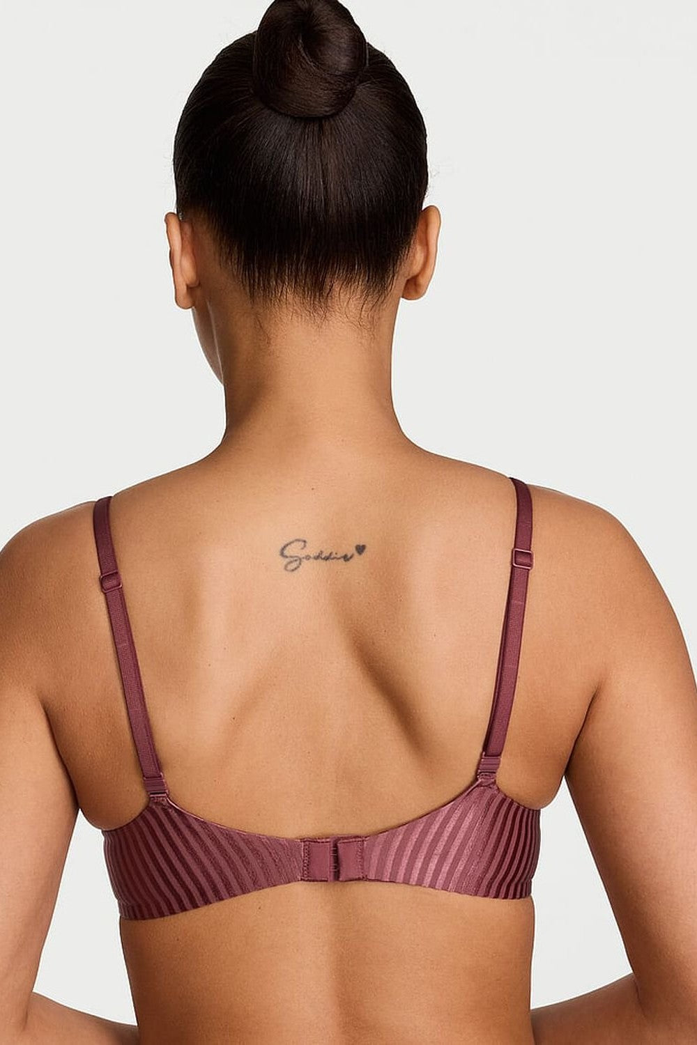 Комплект білизни в смужку 287273090 rose Victoria`s Secret спинка