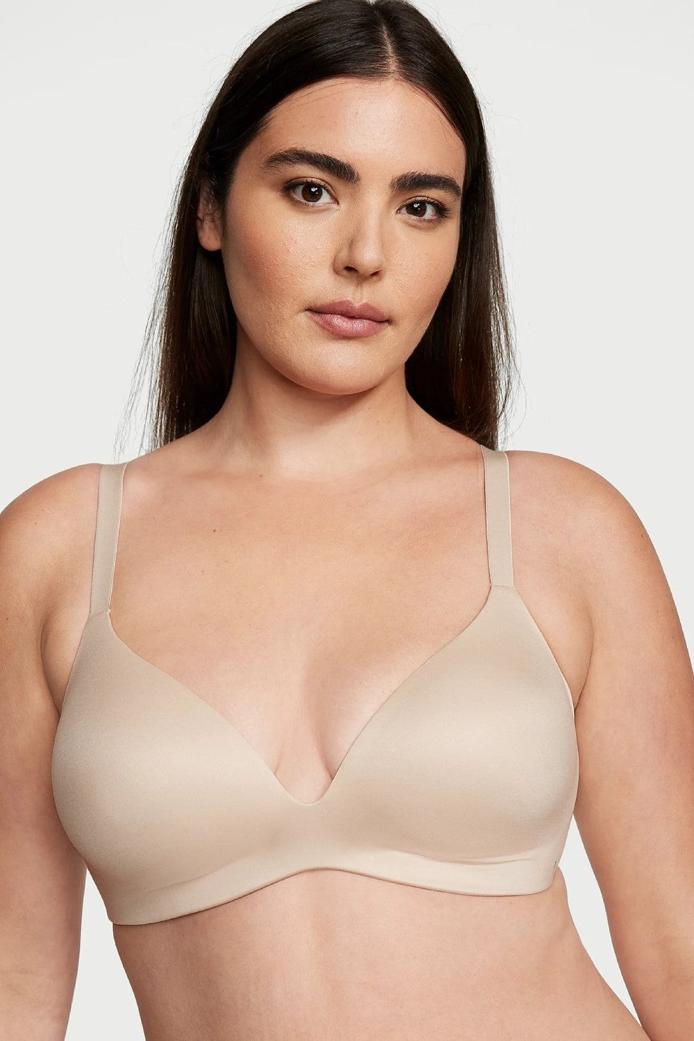 Безшовний комплект 381953345 beige Victoria`s Secret бюстгальтер