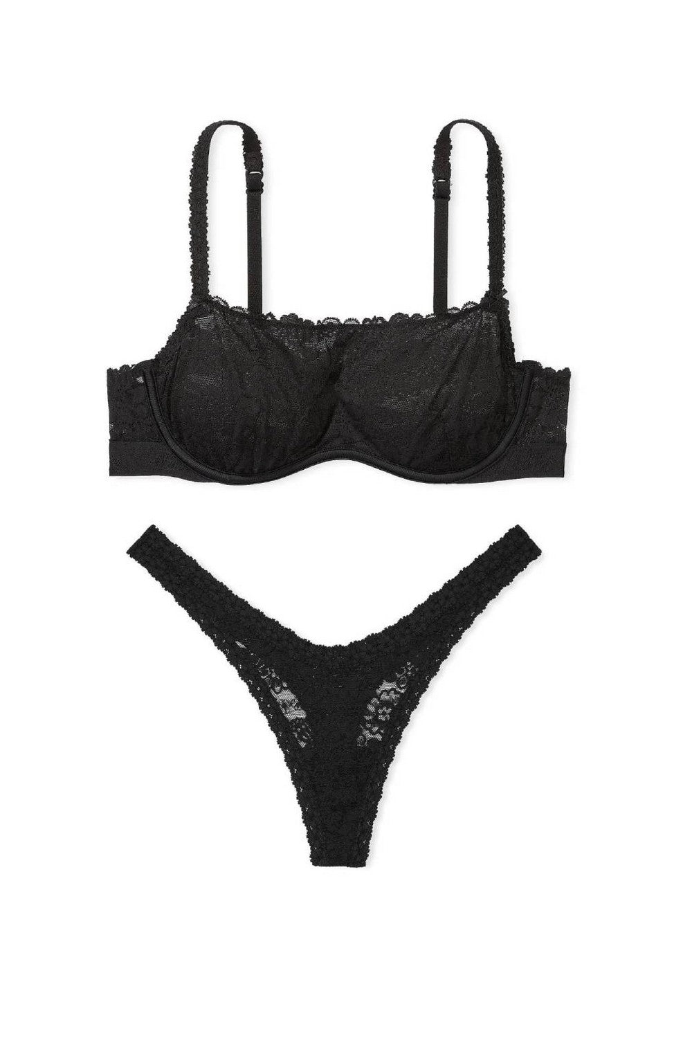 Кружевной комплект 383193509 black