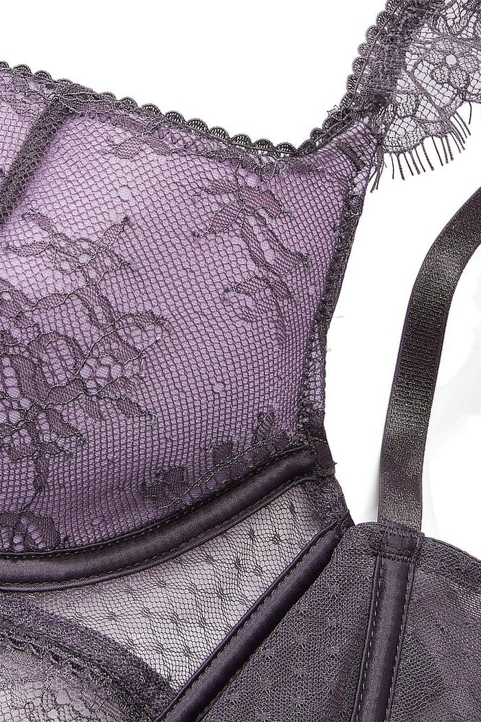 Кружевной комплект с корсетом 388461522 violet