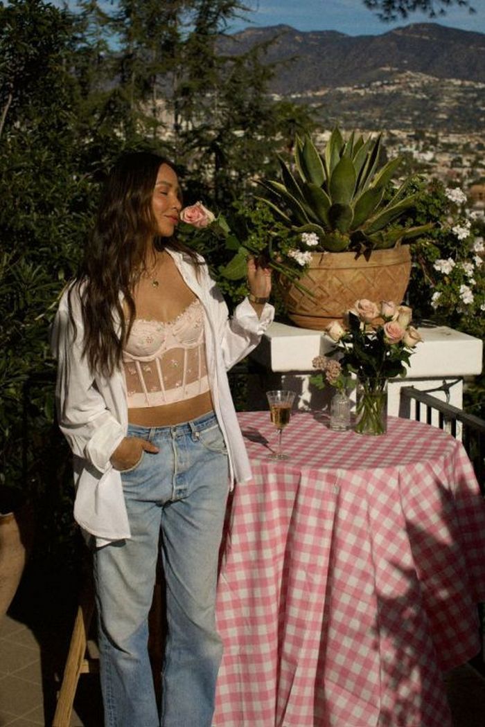 Комплект белья с вышивкой 418120874 rose