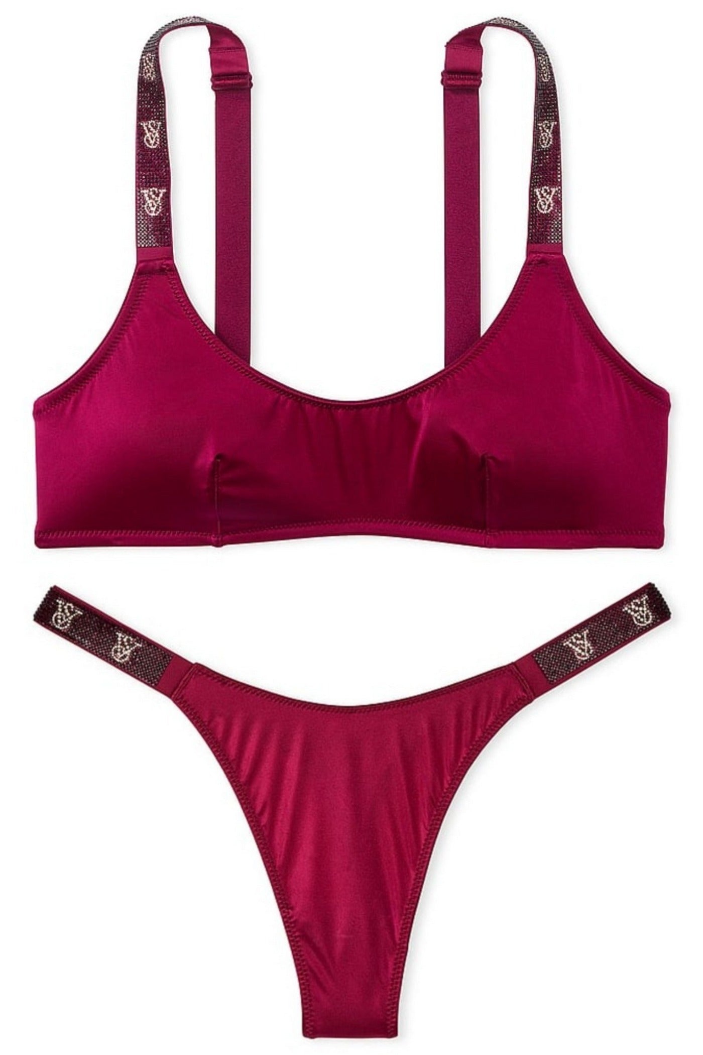 Атласный комплект 419542615 bordo