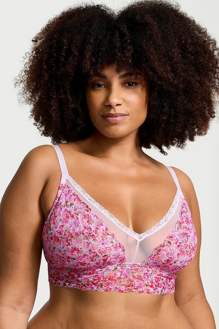 Комплект из принтованного кружева 487385628 pink