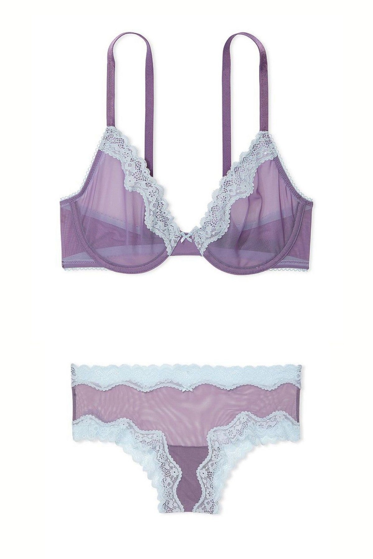 Комплект из микросетки 487989287 lilac