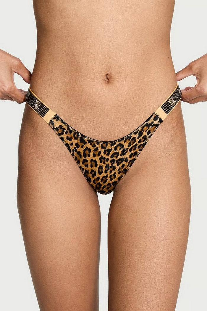 Комплект белья со стразами 489828648 leopard