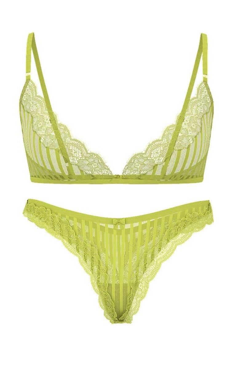 Комплект білизни з мікросітки 493363906 salat Victoria`s Secret