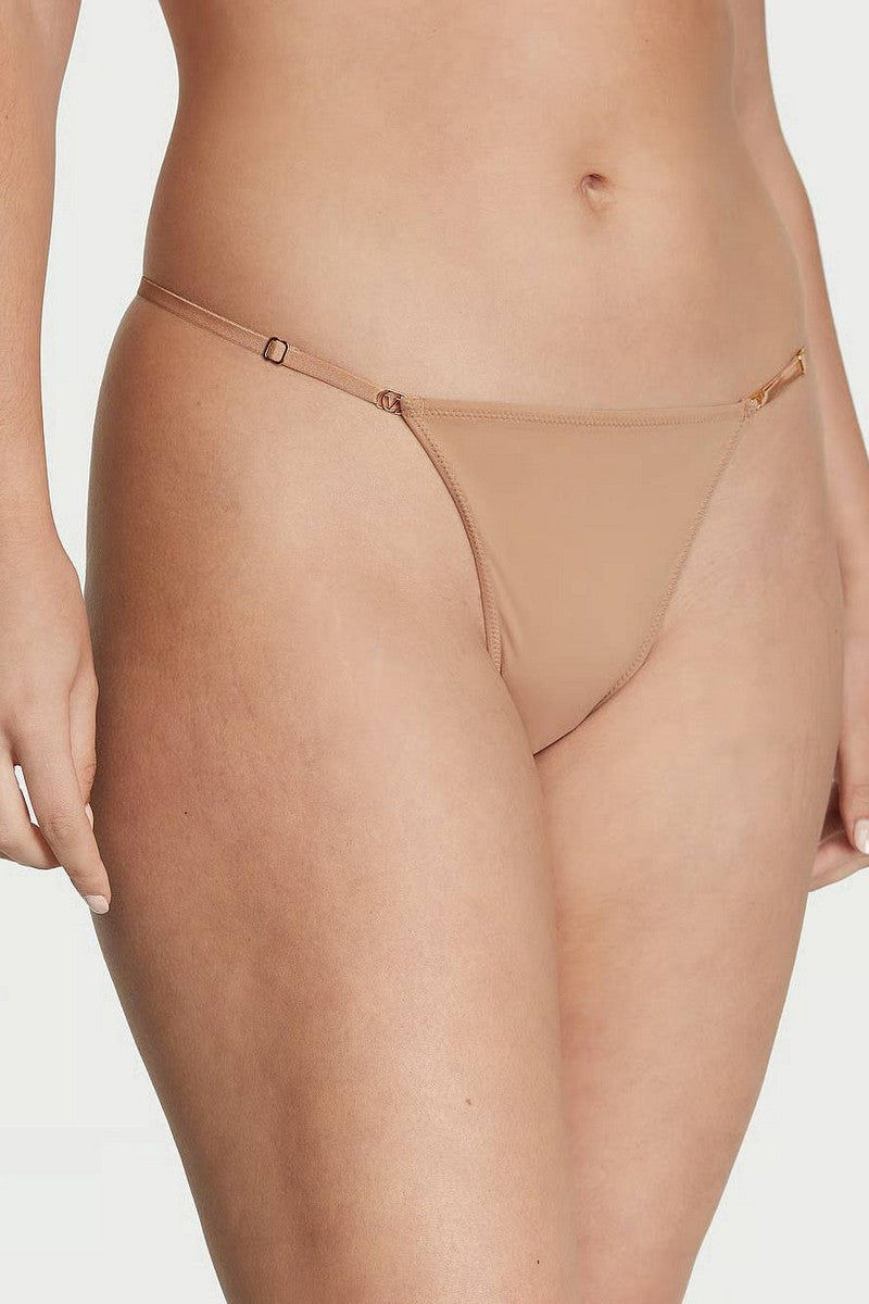 Гладкий комплект 505447882 beige Victoria`s Secret трусики