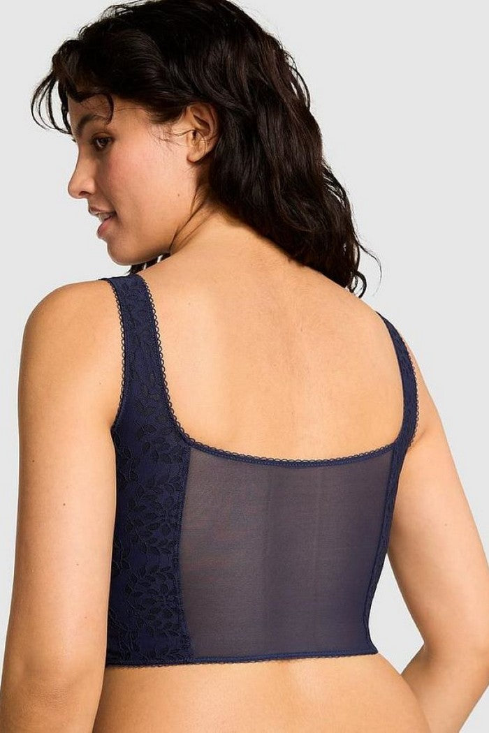 Кружевной комплект с корсетом 549881878 blue