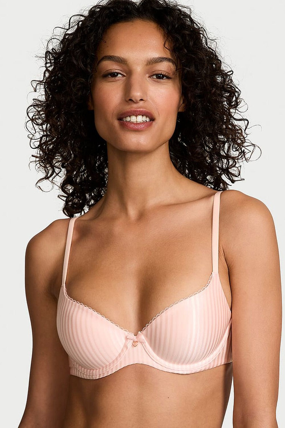 Комплект білизни в смужку 595521073 rose Victoria`s Secret бюстгальтер