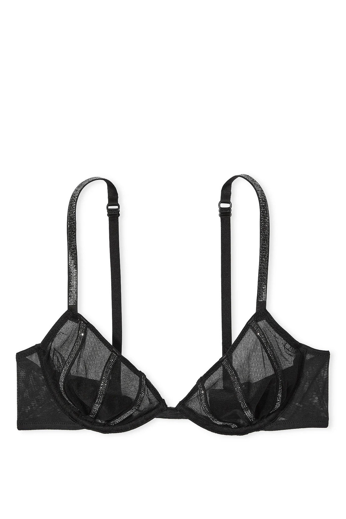 Комплект белья со стразами 665119389 black