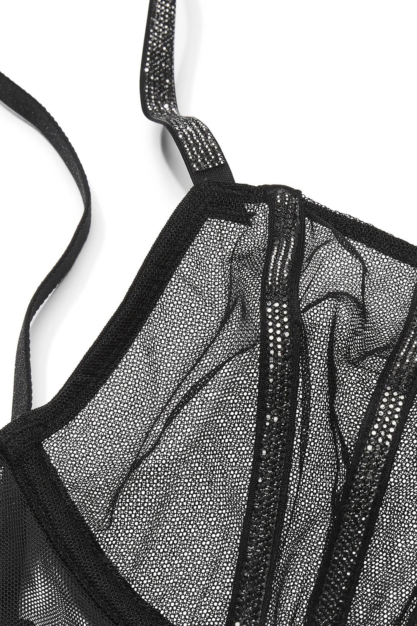 Комплект белья со стразами 665119389 black