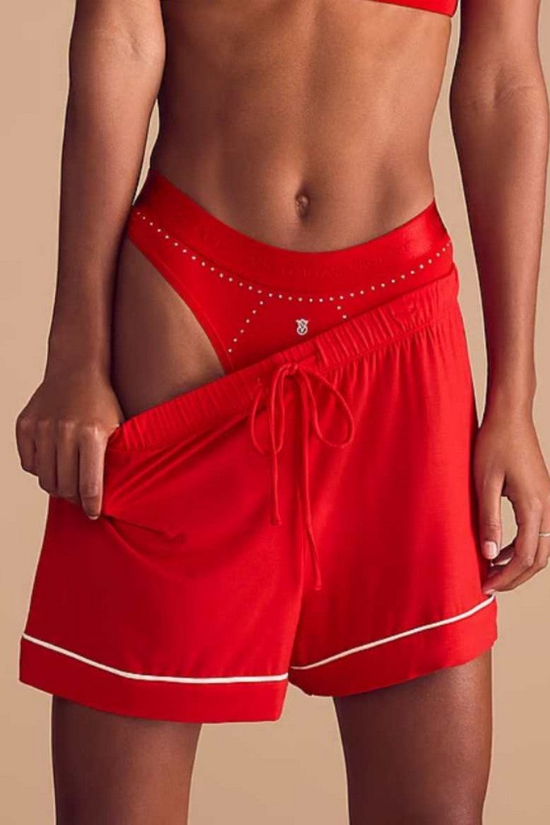 Комплект белья со стразами 74669133 red