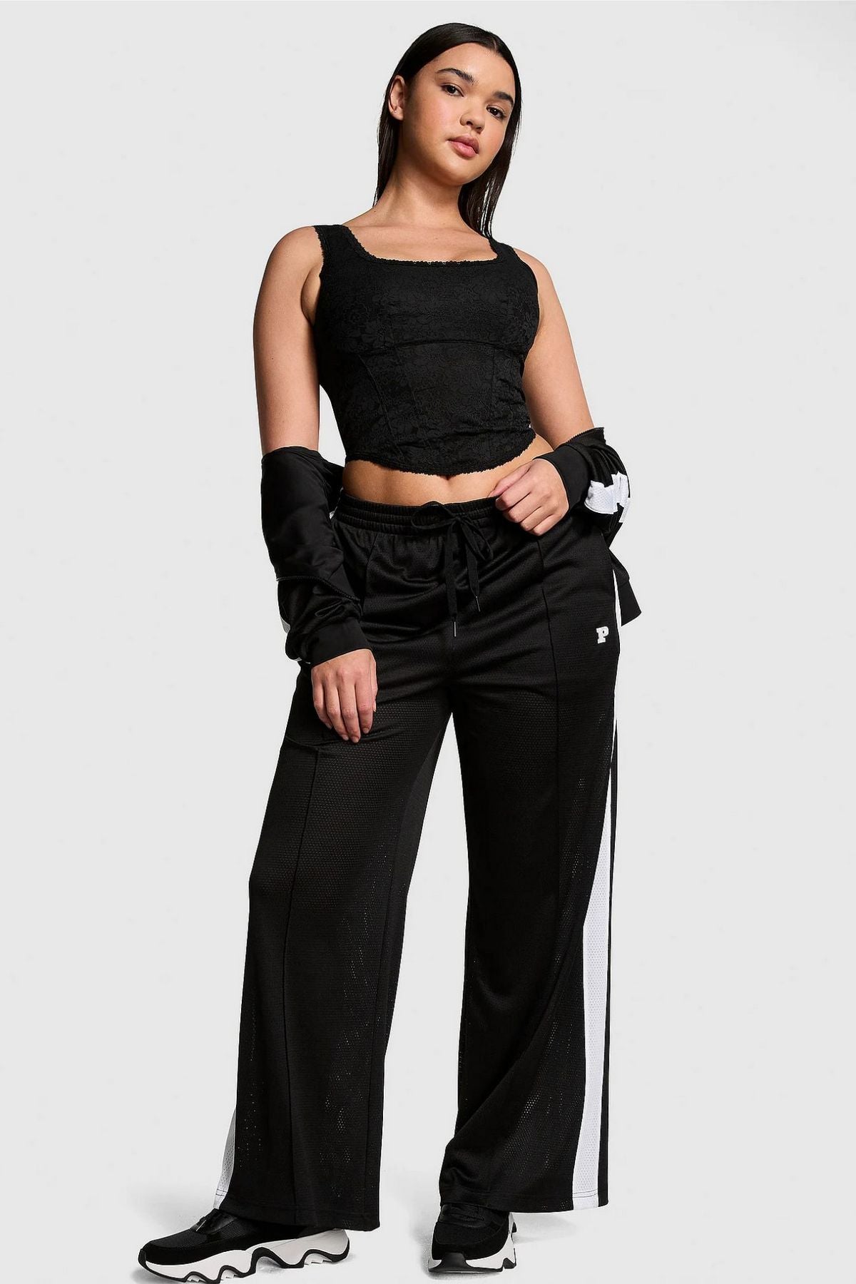 Кружевной комплект с корсетом 817071950 black